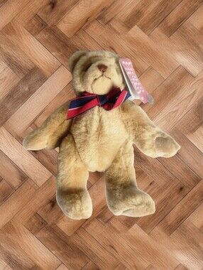 Vintage 1993 Gund Jointed Plush Teddy Bear with Bow Tie - NWT 🧸✨